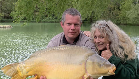 A 30 lb 12 oz fish from Eau De Vie South, Angeline’s fish, Apr 2024