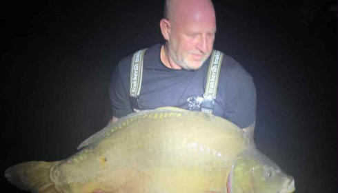 A 55 lb carp from Emeraude, Sep 2025