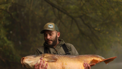 A 66 lb carp from Emeraude, Oct 2024
