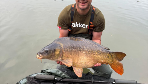 A 32 lb fish from Emeraude, Very nice mirror, Sep 2025