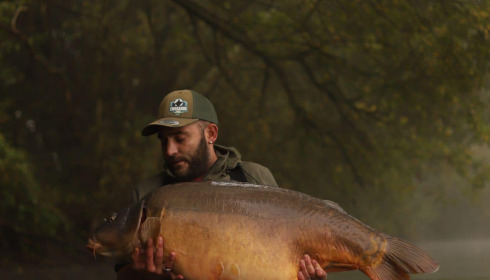 A 66 lb carp from Emeraude, Oct 2024