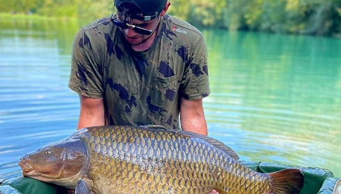 A 75 lb carp from Evaro, Aug 2023