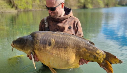 A 54 lb carp from Evaro, Mar 2024