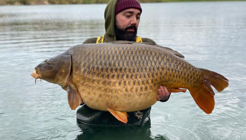 A 58 lb carp from Evaro, Mar 2024