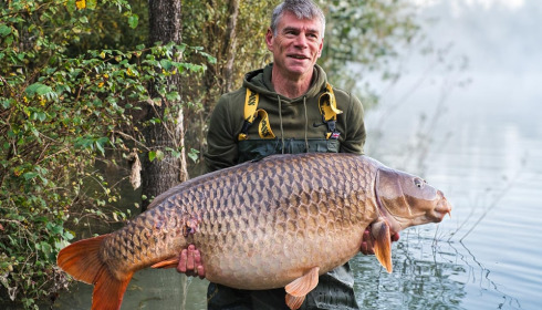 A 79 lb 8 oz carp from Evaro, Oct 2024