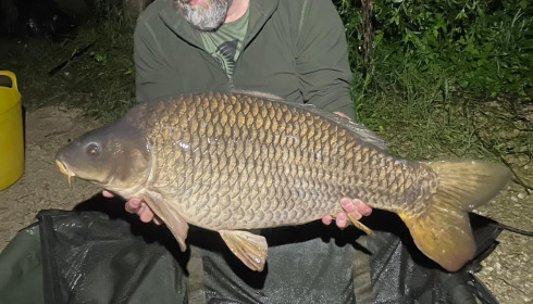A 38 lb 5 oz carp from Evaro, Adrian Hill, May 2024