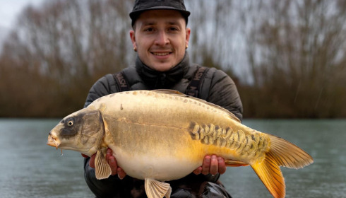 A carp from Fullys Lake, Feb 2025