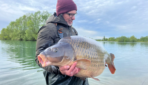 A 73 lb 6 oz carp from Fullys Lake, Apr 2024