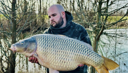 A carp from Fullys Lake, Jan 2024