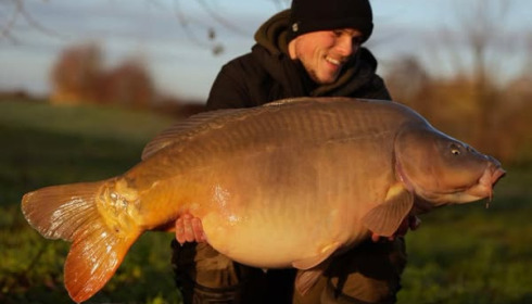 A 57 lb 3 oz carp from Fullys Lake, Dec 2024