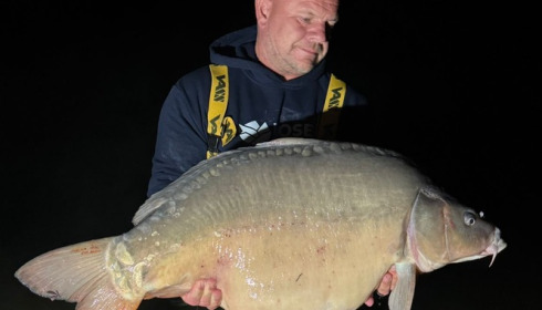 A 41 lb fish from Fullys Lake, mirror, Aug 2025