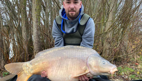 A carp from Fullys Lake, Dec 2023