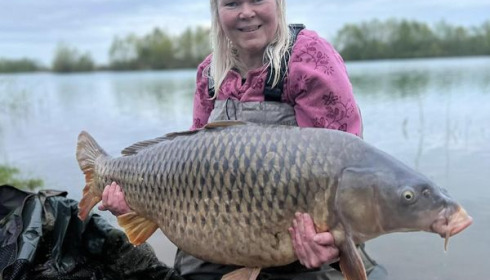 A 54 lb 8 oz carp from Fullys Lake, Apr 2024