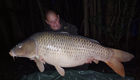 A 57 lb 3 oz carp from Fullys Lake, Sep 2024