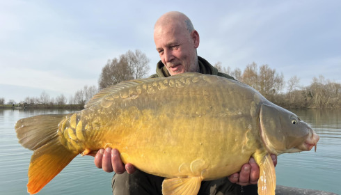 A carp from Fullys Lake, Feb 2025