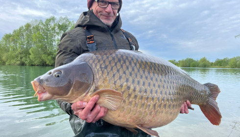 A 73 lb 6 oz carp from Fullys Lake, Apr 2024