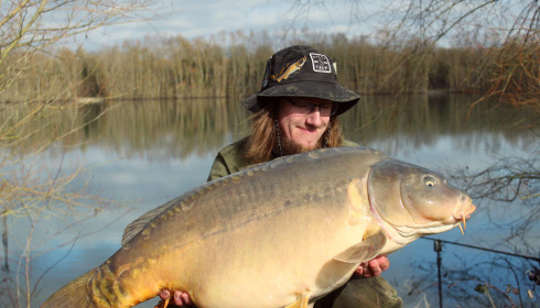 A carp from Fullys Lake, Feb 2025