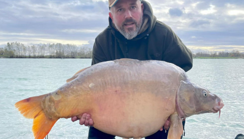 A 55 lb carp from Fullys Lake, Nov 2023