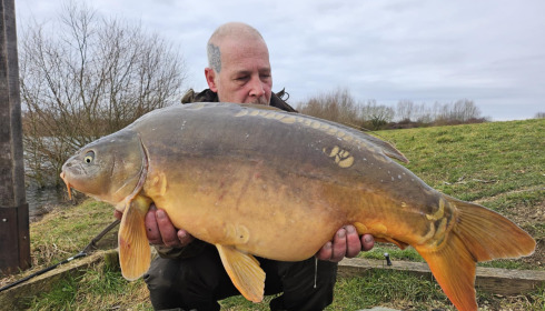 A carp from Fullys Lake, Feb 2025