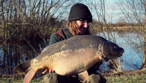 A carp from Fullys Lake, Feb 2025