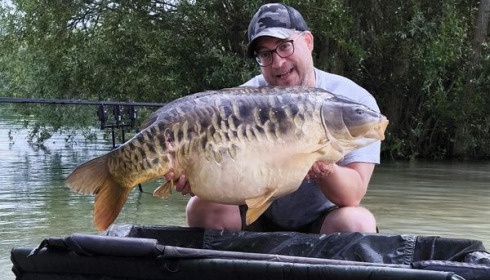 A 46 lb 7 oz carp from Fullys Lake, May 2024