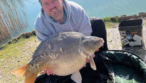 A 42 lb carp from Golden Carp Lake, Gavin Bamford, Feb 2024