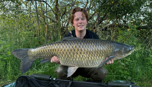 A 42 lb fish from Golden Carp Lake, May 2025