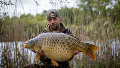 A 39 lb 12 oz carp from Golden Carp Lake, Apr 2024