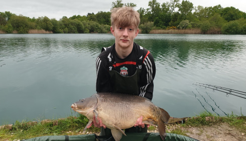 A 33 lb 4 oz carp from Golden Carp Lake, Leon Brooks, May 2024