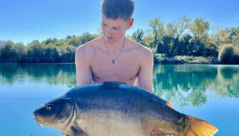 A carp from Golden Carp Lake, Sep 2024