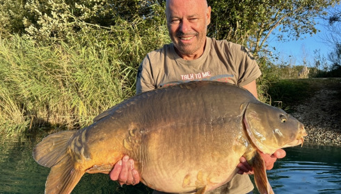 A 52 lb 14 oz carp from Golden Carp Lake, Gary, Oct 2023