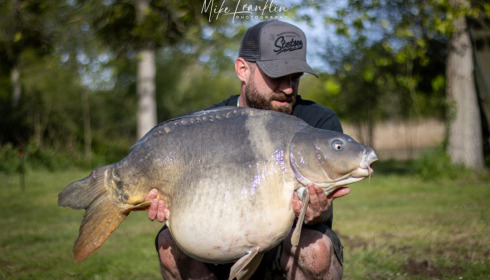 A 42 lb 8 oz carp from Golden Carp Lake, Apr 2024