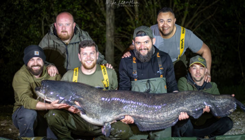 A catfish from Golden Carp Lake, Bob 160+lb, Apr 2024