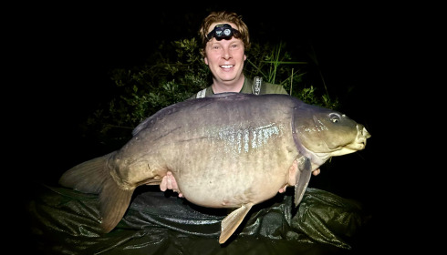 A 60 lb fish from Golden Carp Lake, May 2025
