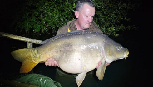 A 40 lb carp from Golden Carp Lake, Jul 2024