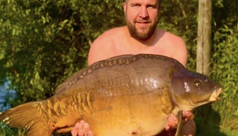 A carp from Golden Carp Lake, Jun 2025