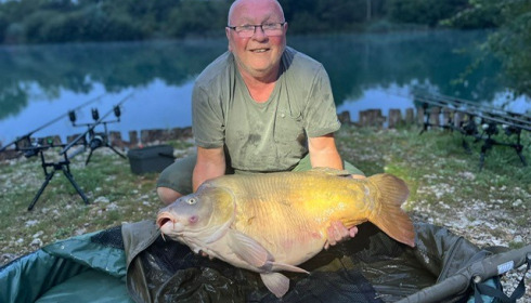 A fish from Golden Carp Lake, Mirror Carp, Aug 2024