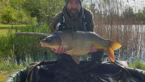 A 42 lb 8 oz carp from Golden Carp Lake, Francis Brooks, May 2024