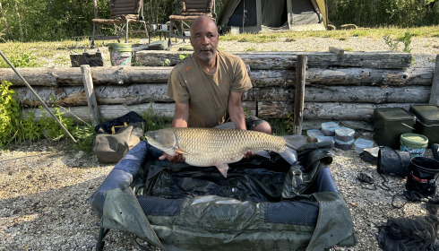 A 36 lb fish from Grandes Cimes, Grass carp, Jun 2025