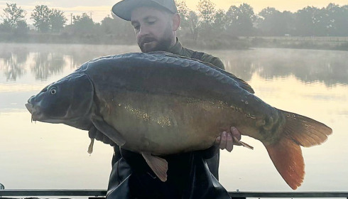 A 43 lb fish from Heart Lake, Jul 2025