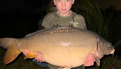 A carp from Heart Lake, Nov 2023