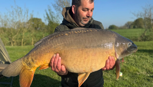 A 39 lb 8 oz fish from Heart Lake, Apr 2025