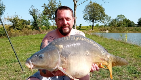 A 37 lb 7 oz carp from Heart Lake, James Richards, Sep 2023