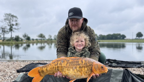 A fish from Heart Lake, Orange Koi, Jun 2024