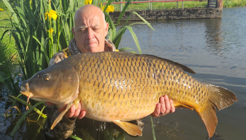 A 40 lb fish from Heart Lake, Apr 2025