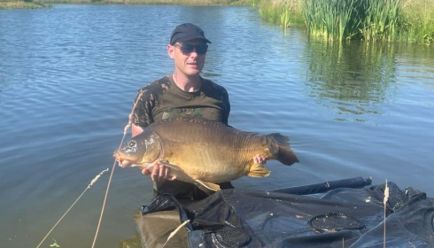A 41 lb 12 oz carp from Heart Lake, Michael, Jun 2024