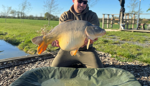 A fish from Heart Lake, First french carp, Apr 2025