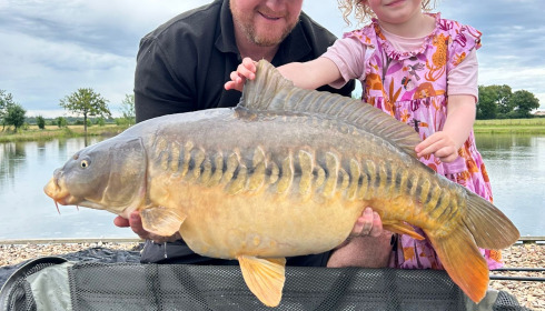 A 31 lb 14 oz carp from Heart Lake, Ian Rosewell, Jun 2024