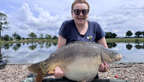 A 40 lb 10 oz carp from Heart Lake, Suzanna Bedford, Jun 2024