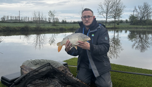 A carp from Heart Lake, Craig Brewin (Small Lake), Apr 2024